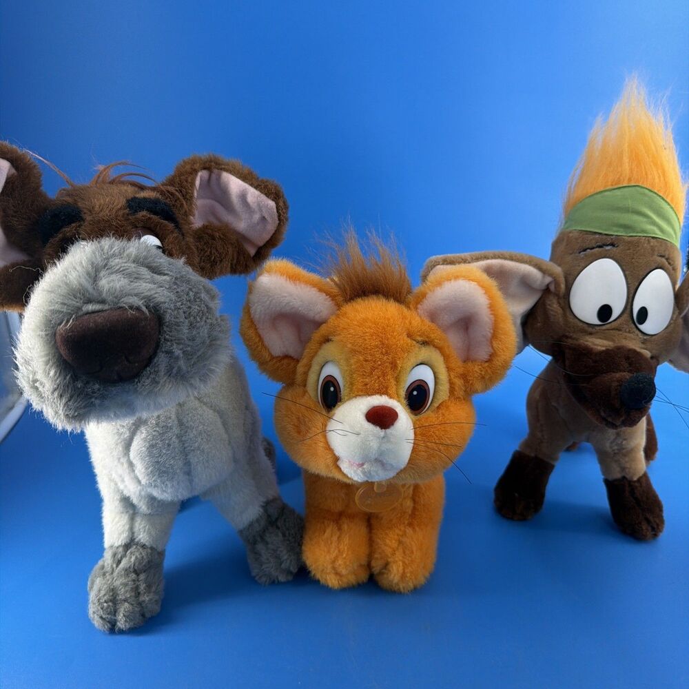Vintage Oliver and Company Stuffed Animal Plush 1988 Sears Disney Tito Dodger